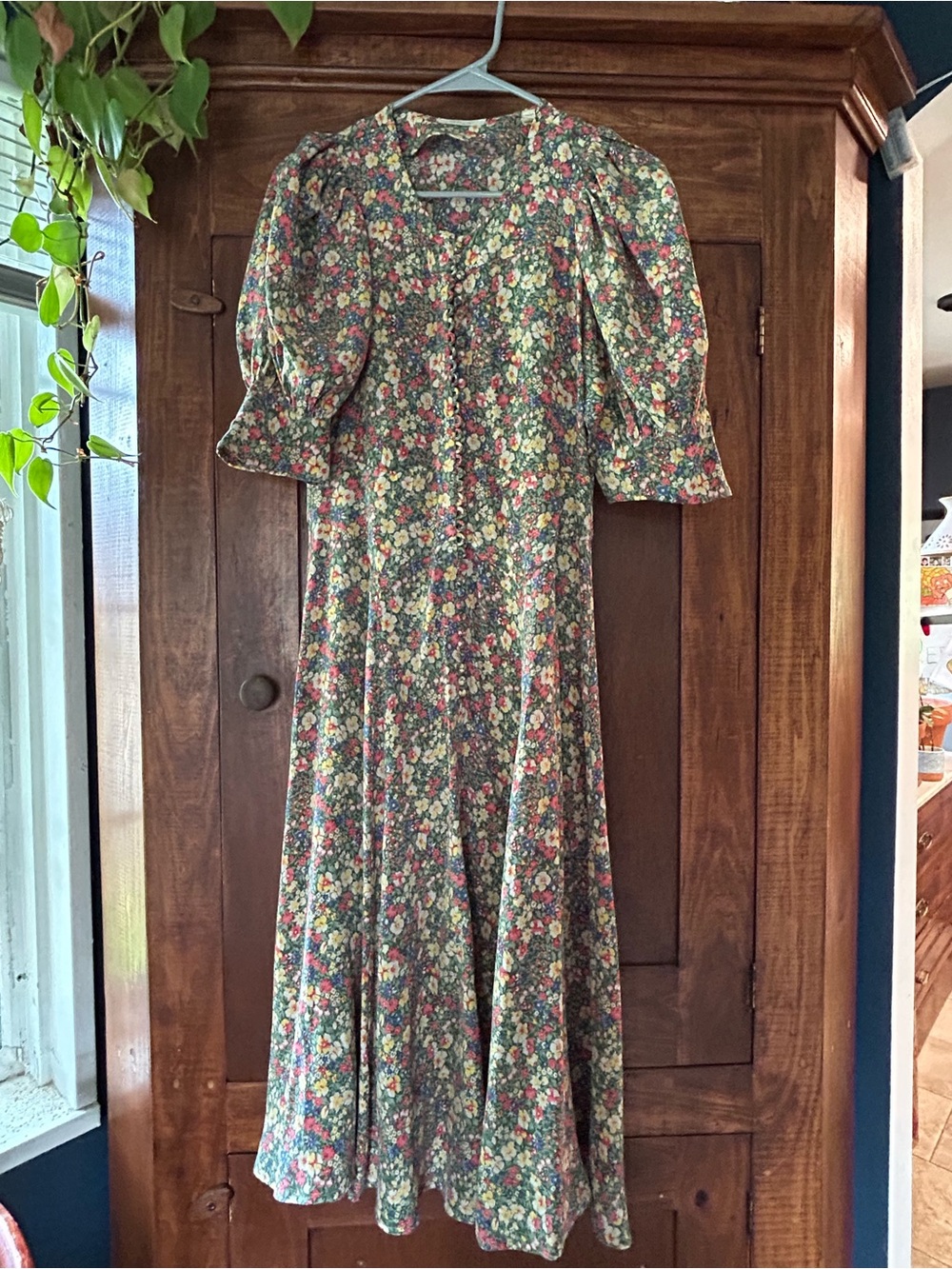 Doen silk floral dress
